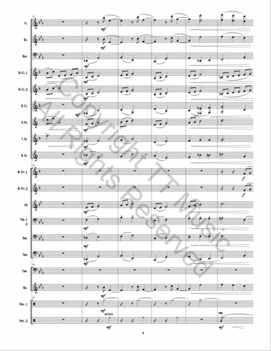 Traveling Grace Concert Band scores gallery preview page 9