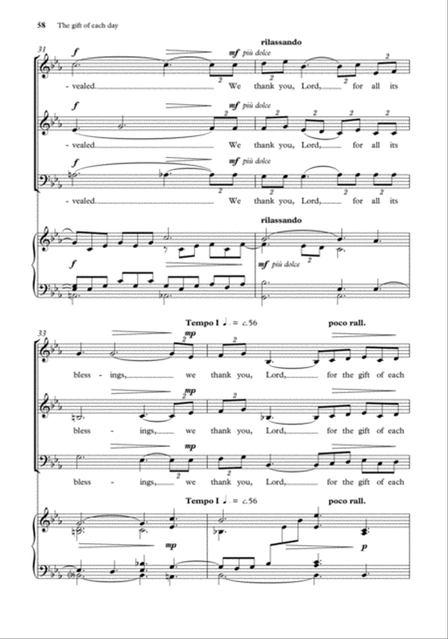 John Rutter Anthems for SA Men SA scores gallery preview page 56