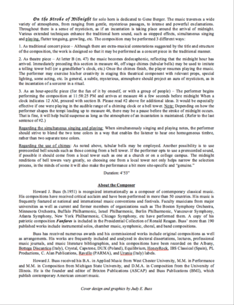 On the Stroke of Midnight A Cappella scores gallery preview page 2
