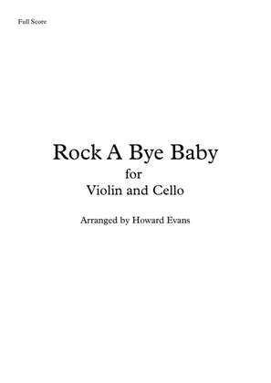 Rock A Bye Baby for Violin and Cello