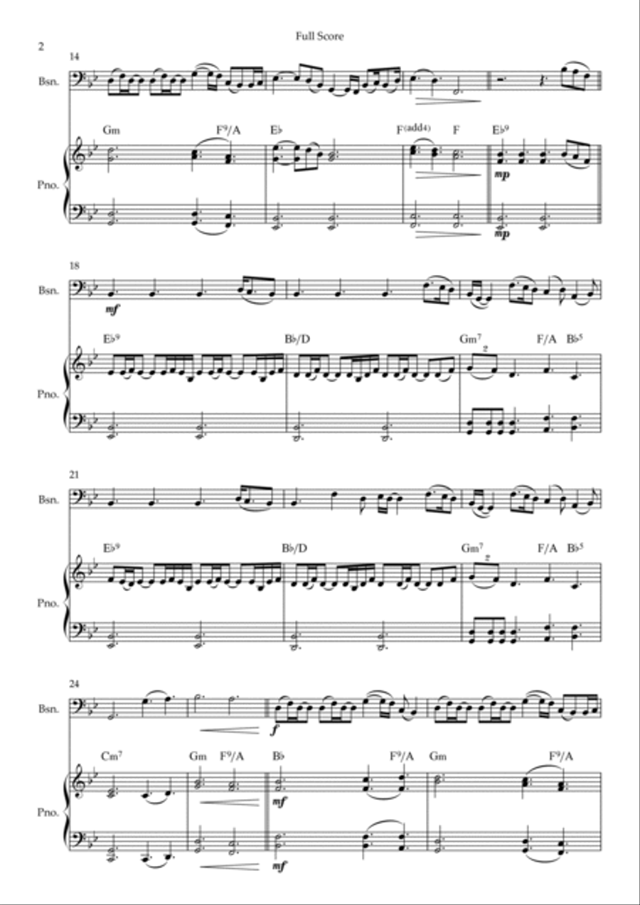 A Thousand Years Bassoon scores gallery preview page 2