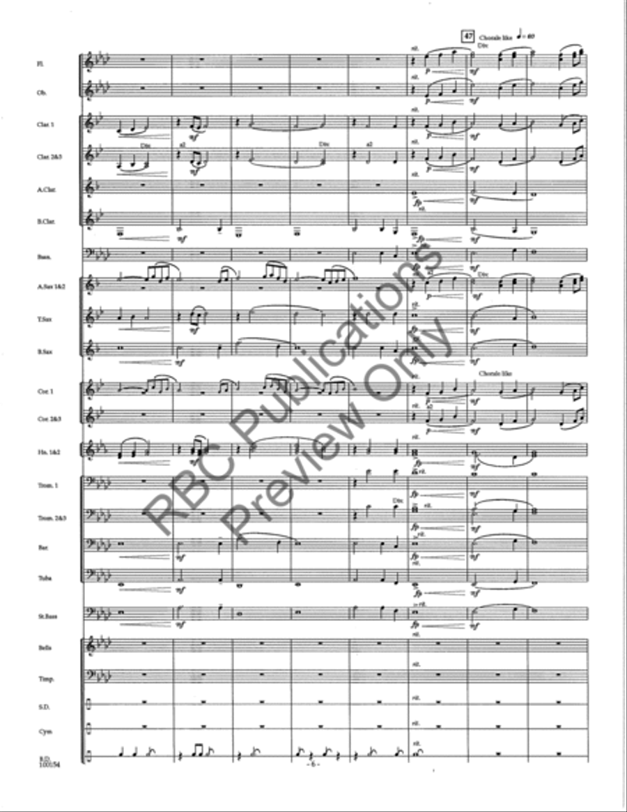Adagio For Winds Adagio For Winds Concert Band scores gallery preview page 9