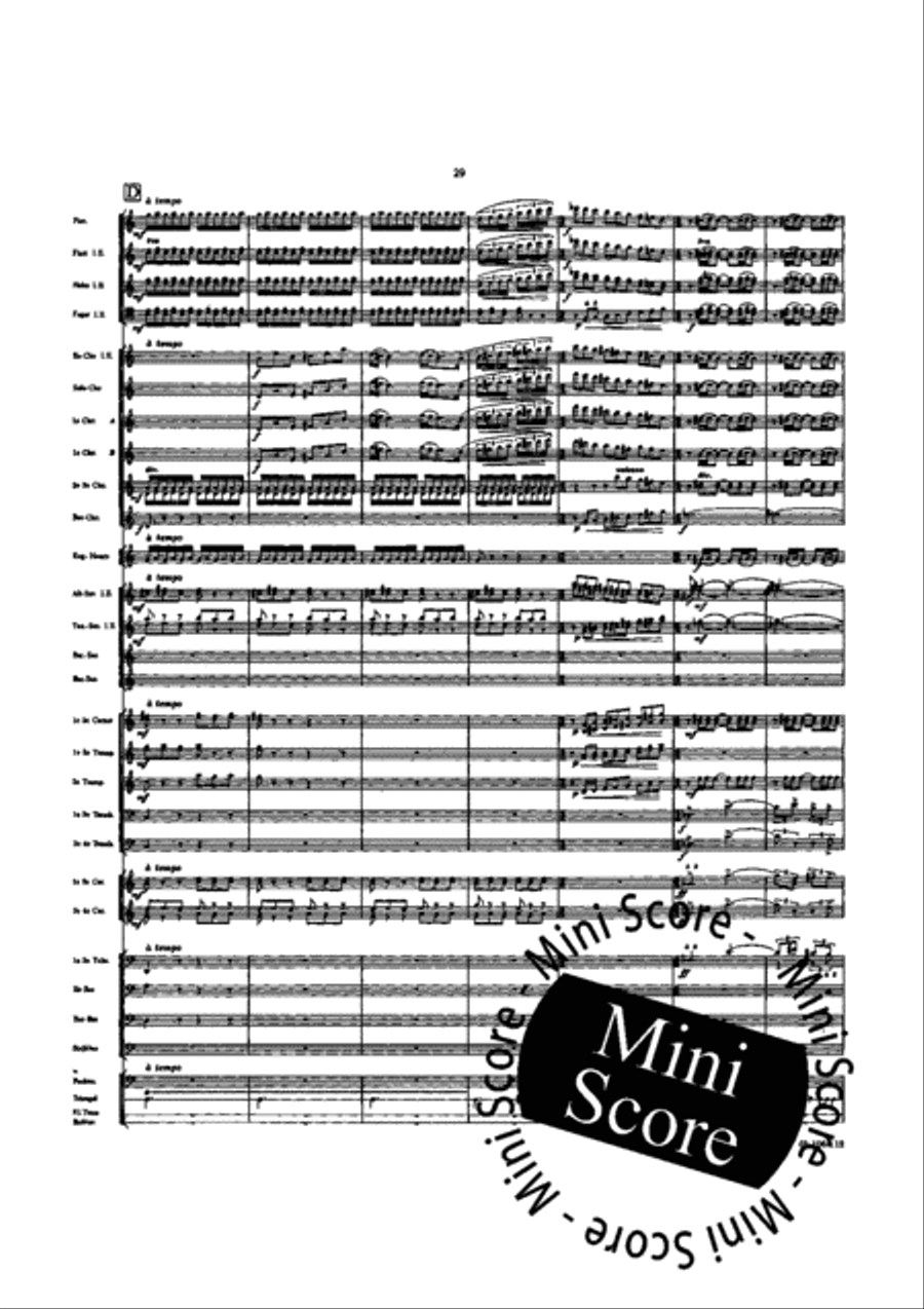 Symphonie pour Orchestre d'Harmonie Concert Band scores gallery preview page 35