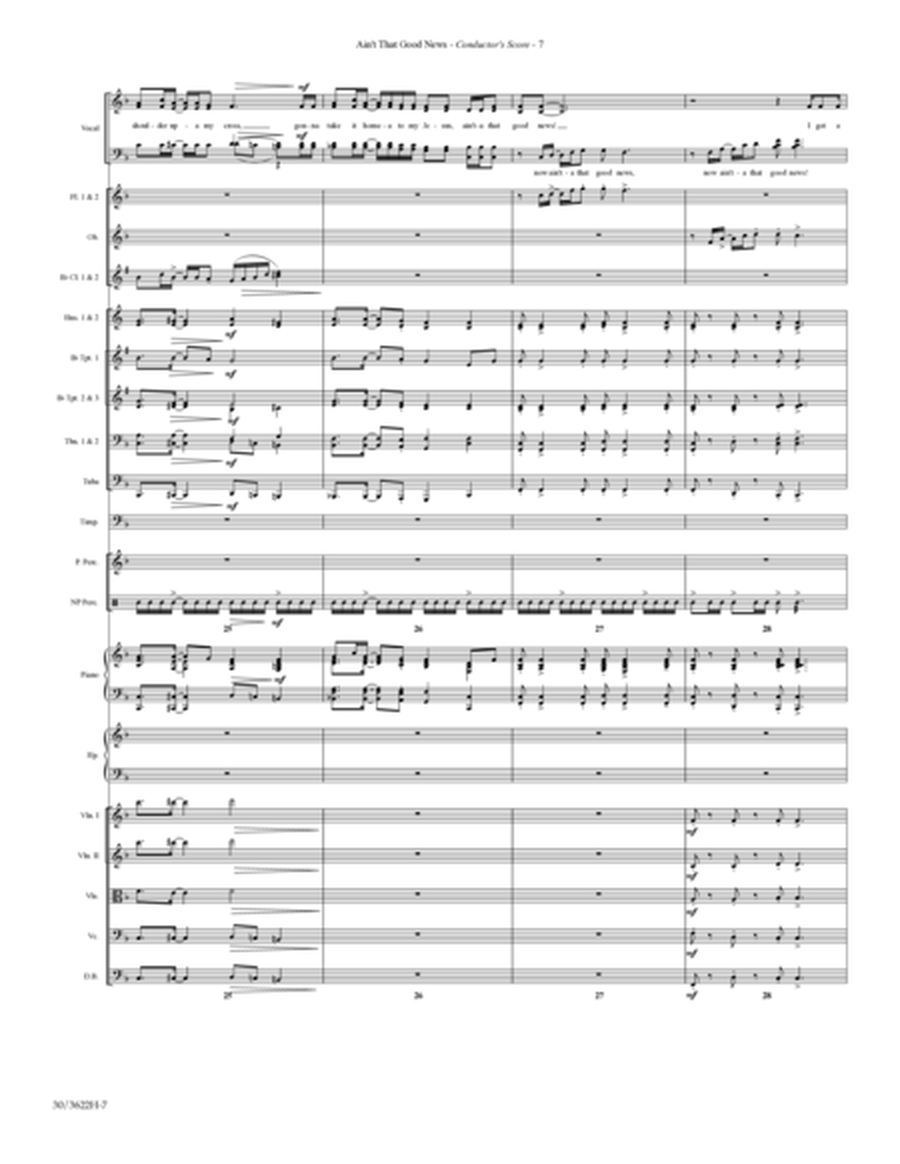 Ain't That Good News - Orchestra Score and Parts