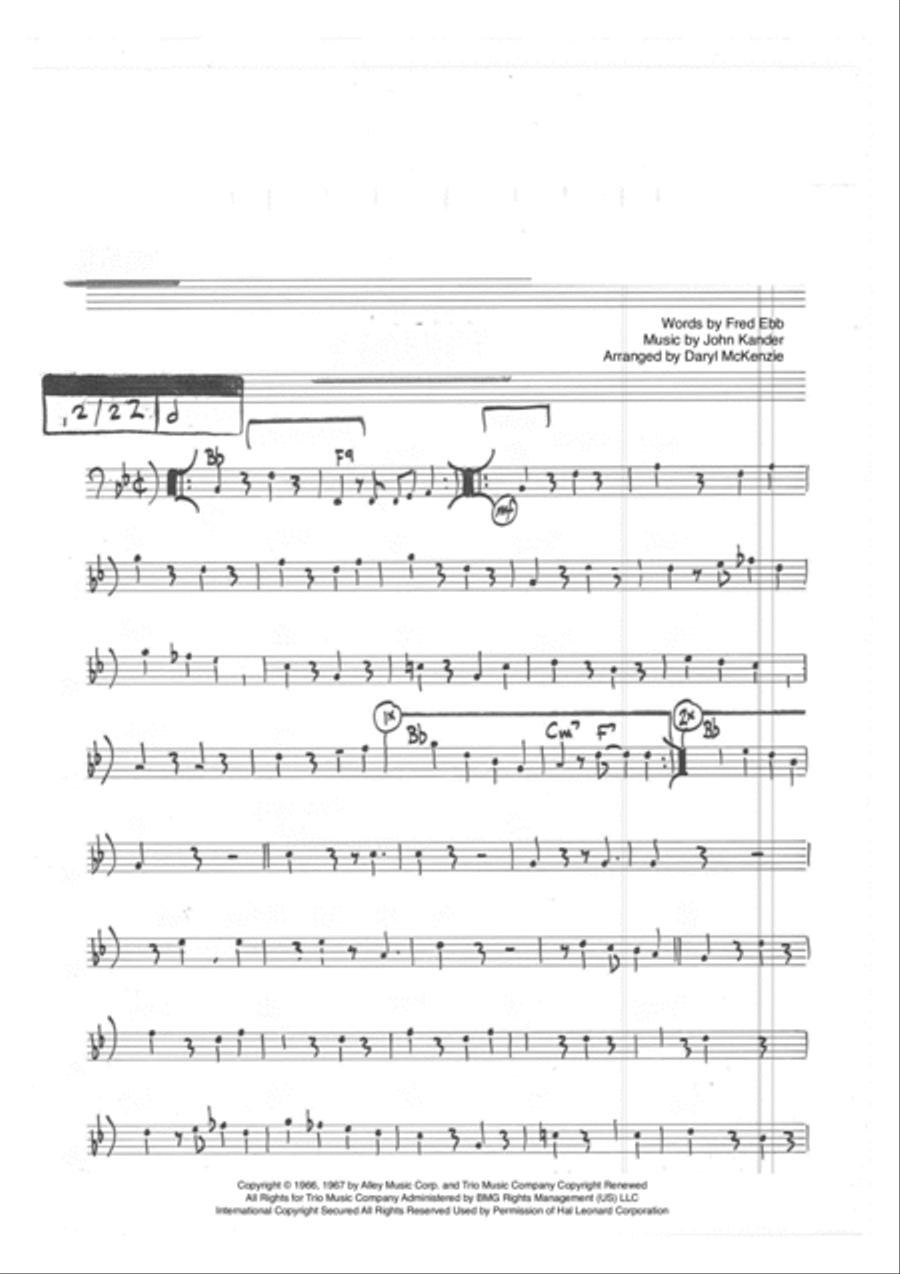 Cabaret Bass Guitar scores gallery preview page 5