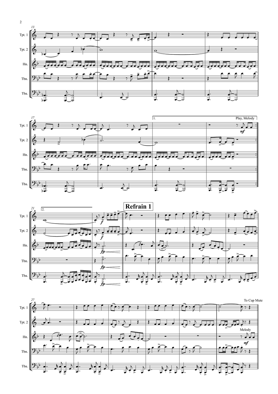 Tage Wie Diese Horn scores gallery preview page 2