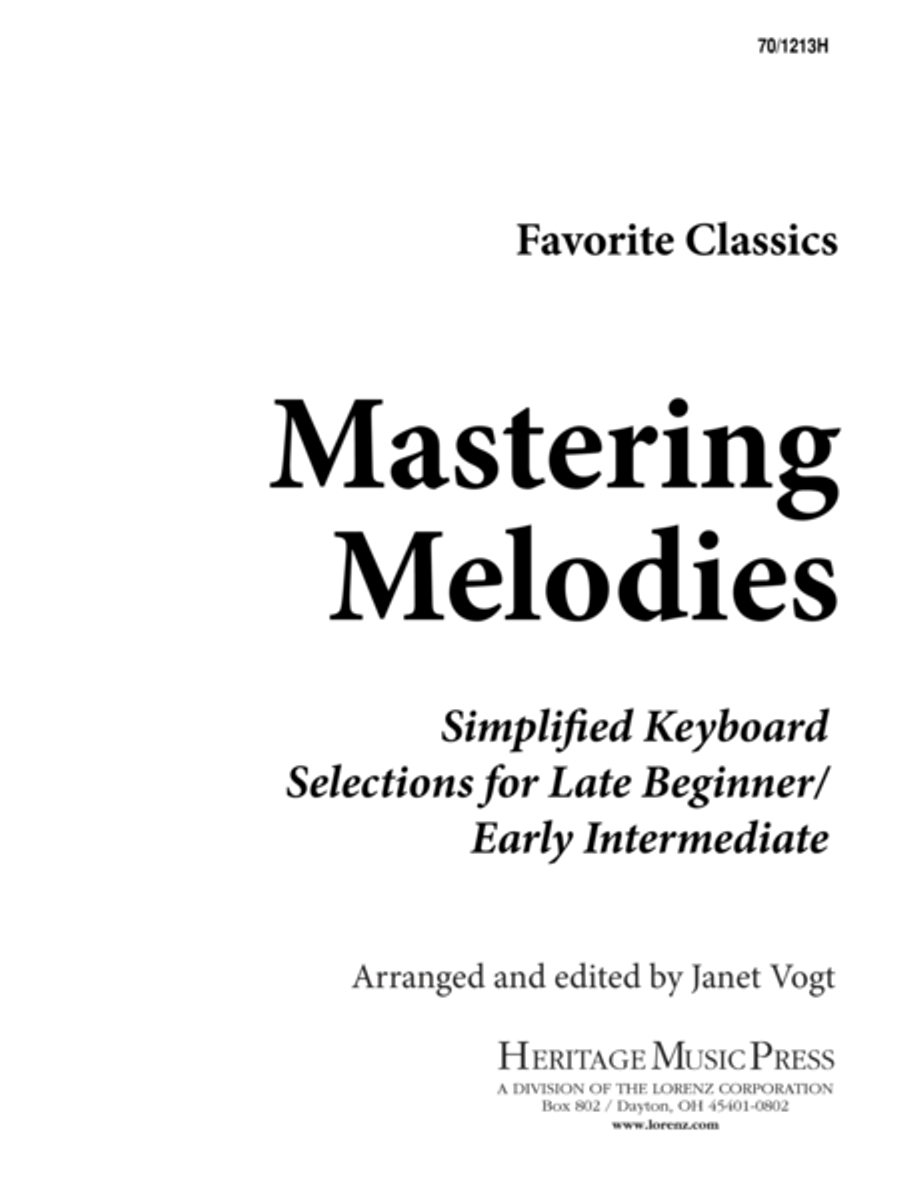 Mastering Melodies: Favorite Classics Piano Solo scores gallery preview page 1