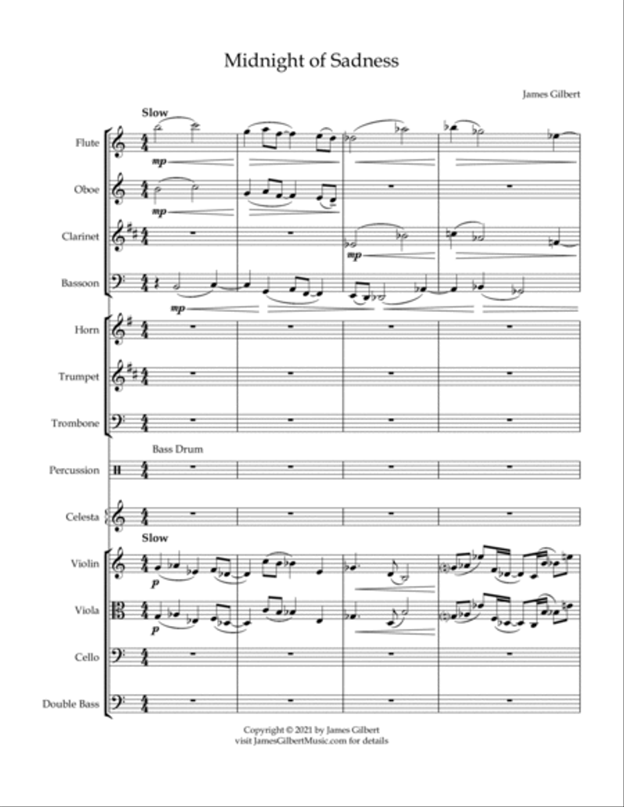 Midnight Of Sadness Midnight Of Sadness Full Orchestra scores gallery preview page 2