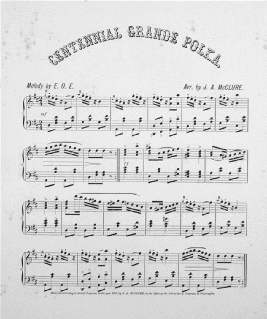 Centennial Grande Polka Piano Solo scores gallery preview page 2