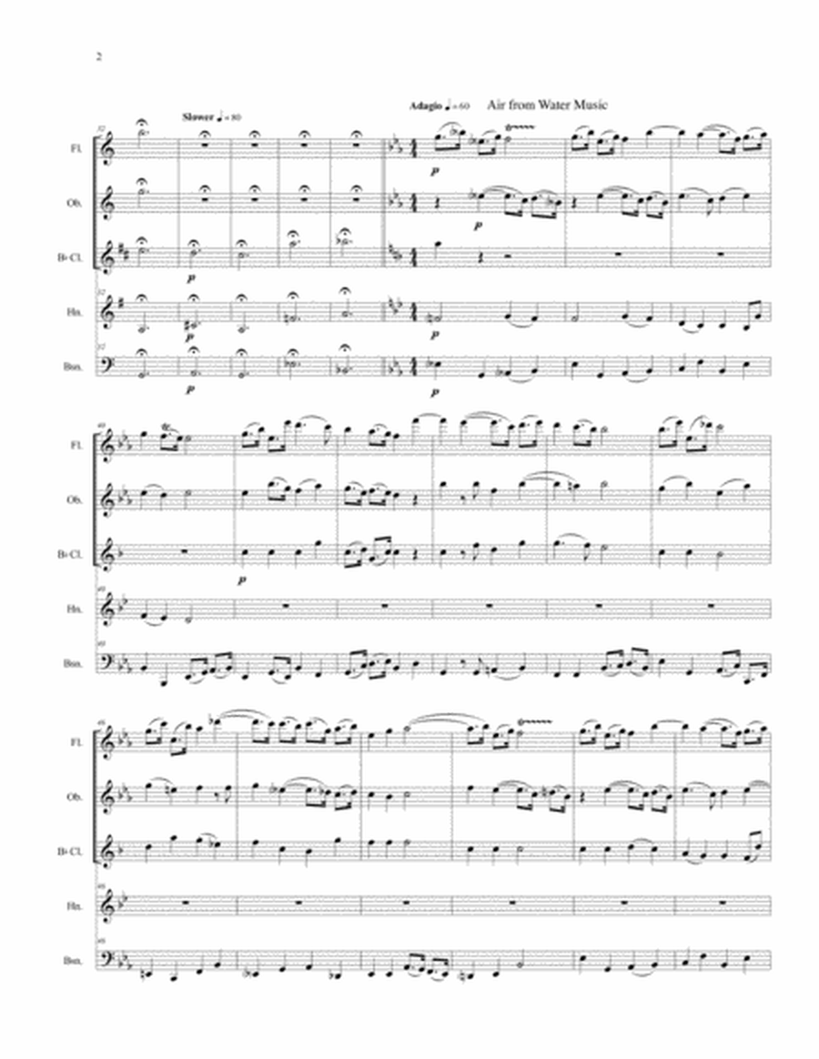Hallelujah Handel for Woodwind Quintet image number null