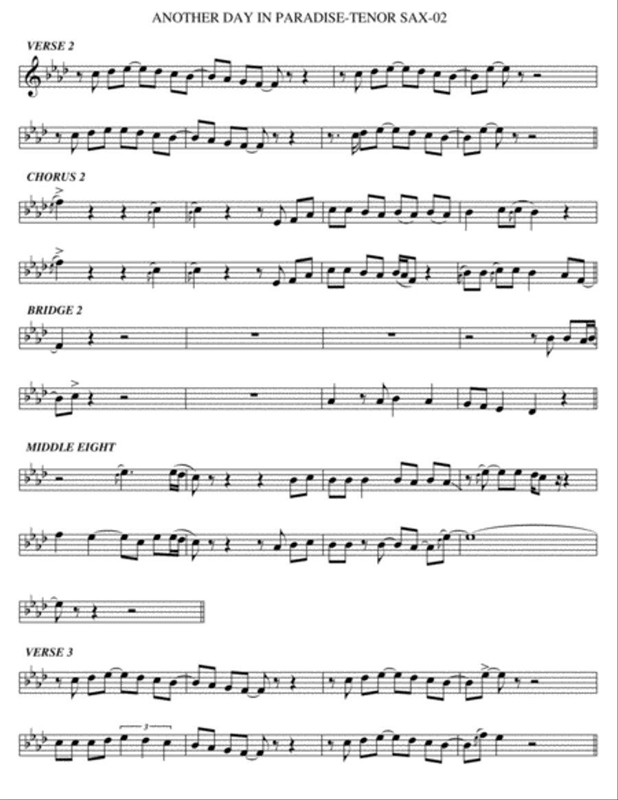 Another Day In Paradise Violin Solo scores gallery preview page 2