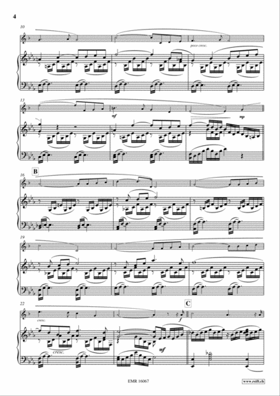 Ave Maria Clarinet Solo scores gallery preview page 5