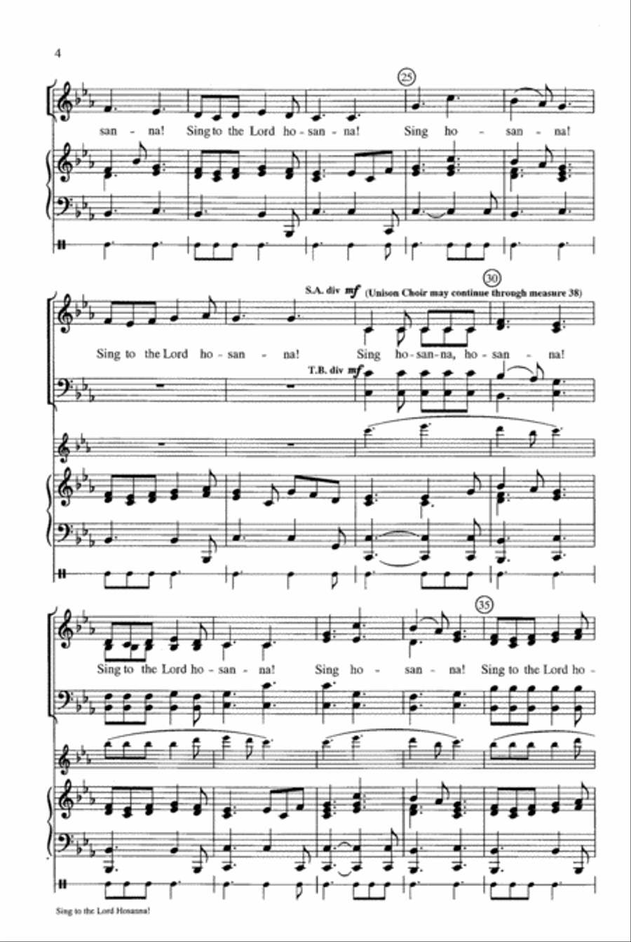 Sing to the Lord Hosanna! image number null