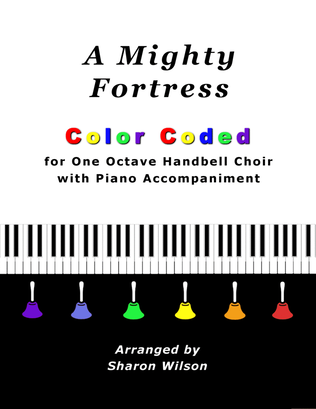 Book cover for A Mighty Fortress (for One Octave Handbell Choir with Piano accompaniment)