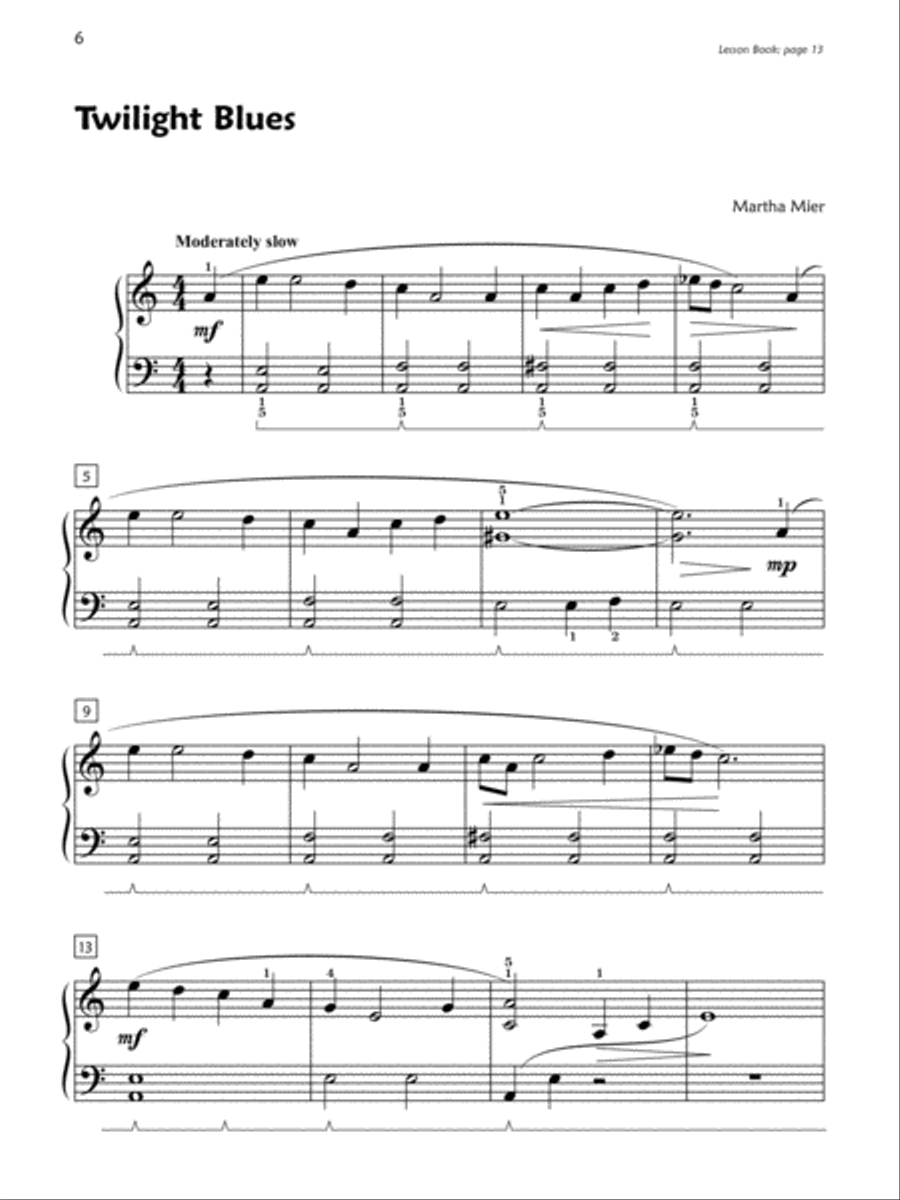 Premier Piano Course, Jazz, Rags & Blues 3 Piano Method scores gallery preview page 6