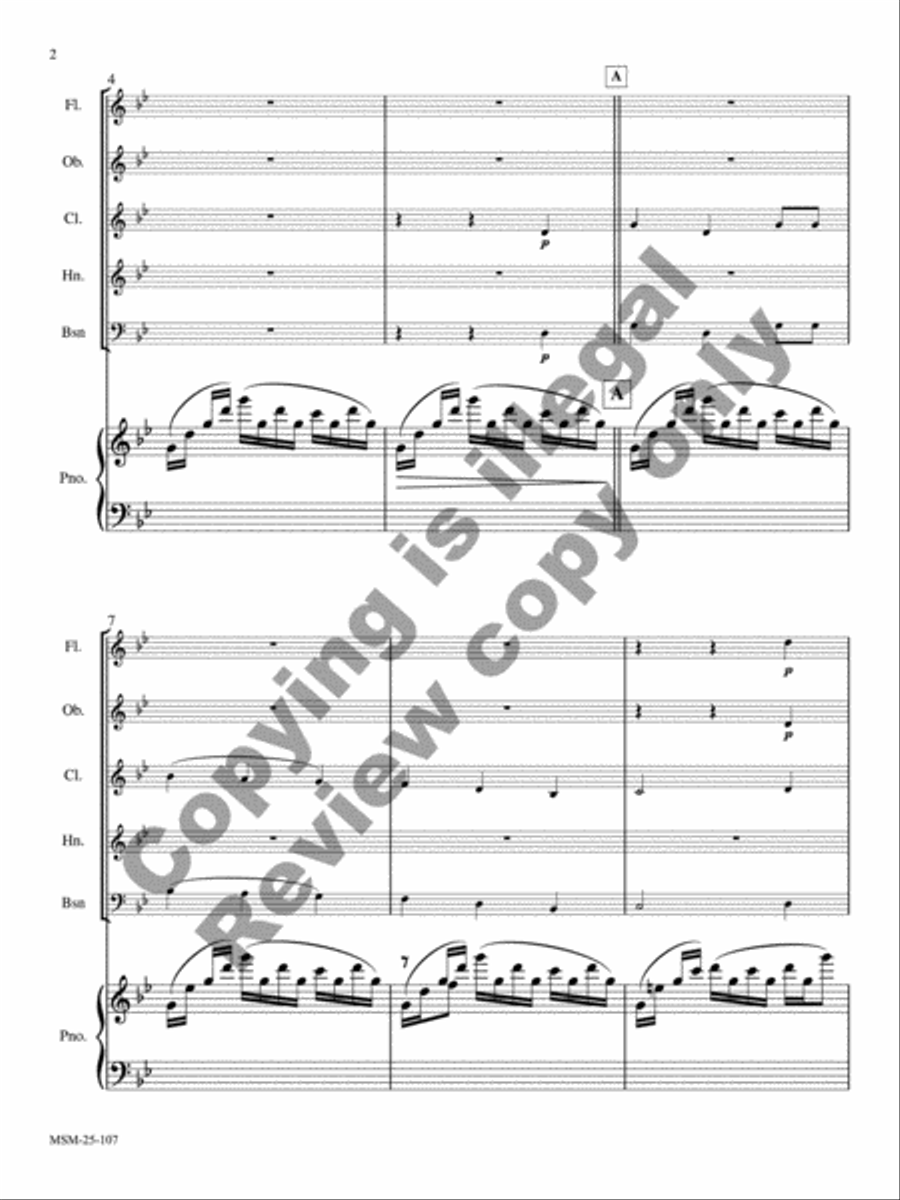 I Wonder as I Wander I Wonder as I Wander Woodwind Quintet scores gallery preview page 3