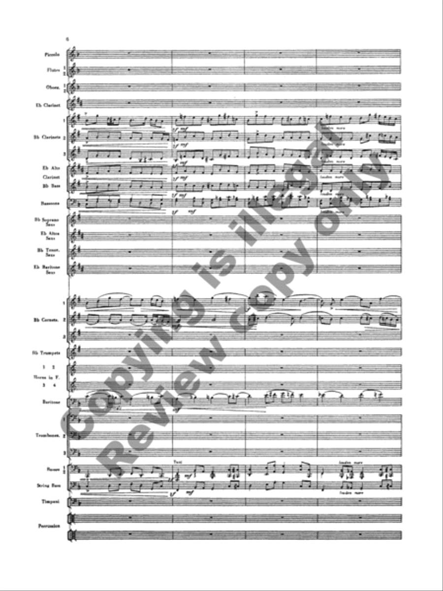 Handel in the Strand Concert Band scores gallery preview page 8