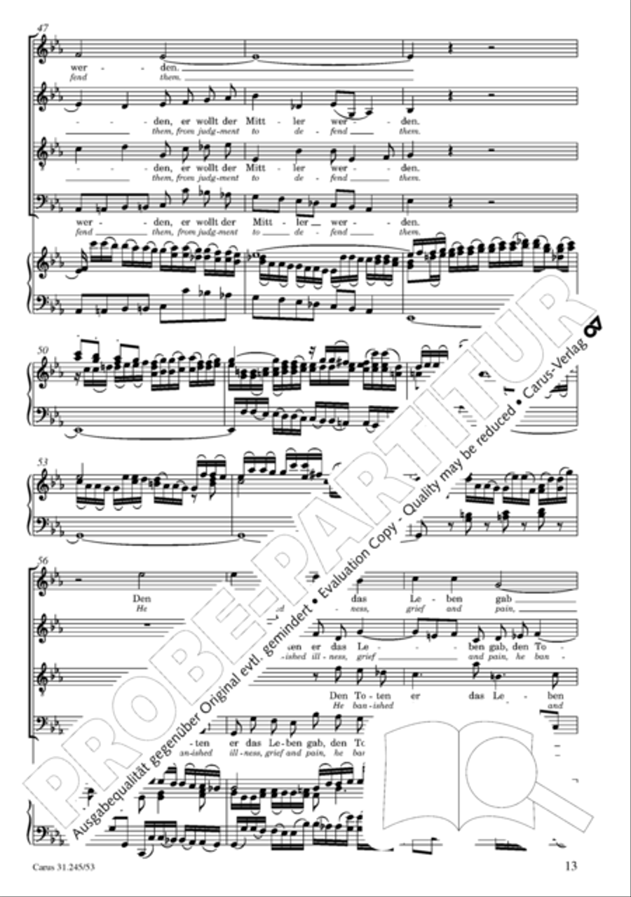 St. John Passion (Johannes-Passion) 4-Part scores gallery preview page 14