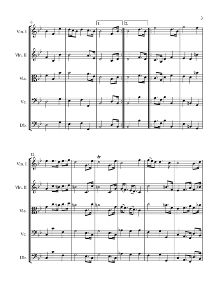 Alceste Ballo Primo String Orchestra scores gallery preview page 3