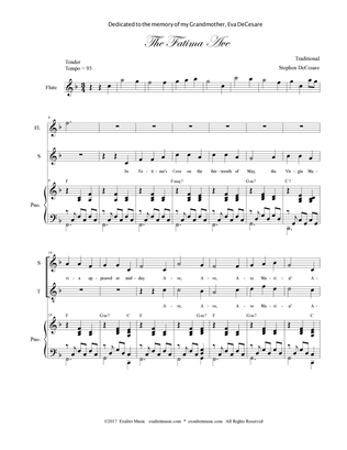 The Fatima Ave (2-part choir - (Soprano and Tenor)