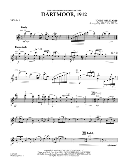 Dartmoor, 1912 (from War Horse) - Violin 1