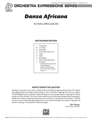 Danza Africana: Score