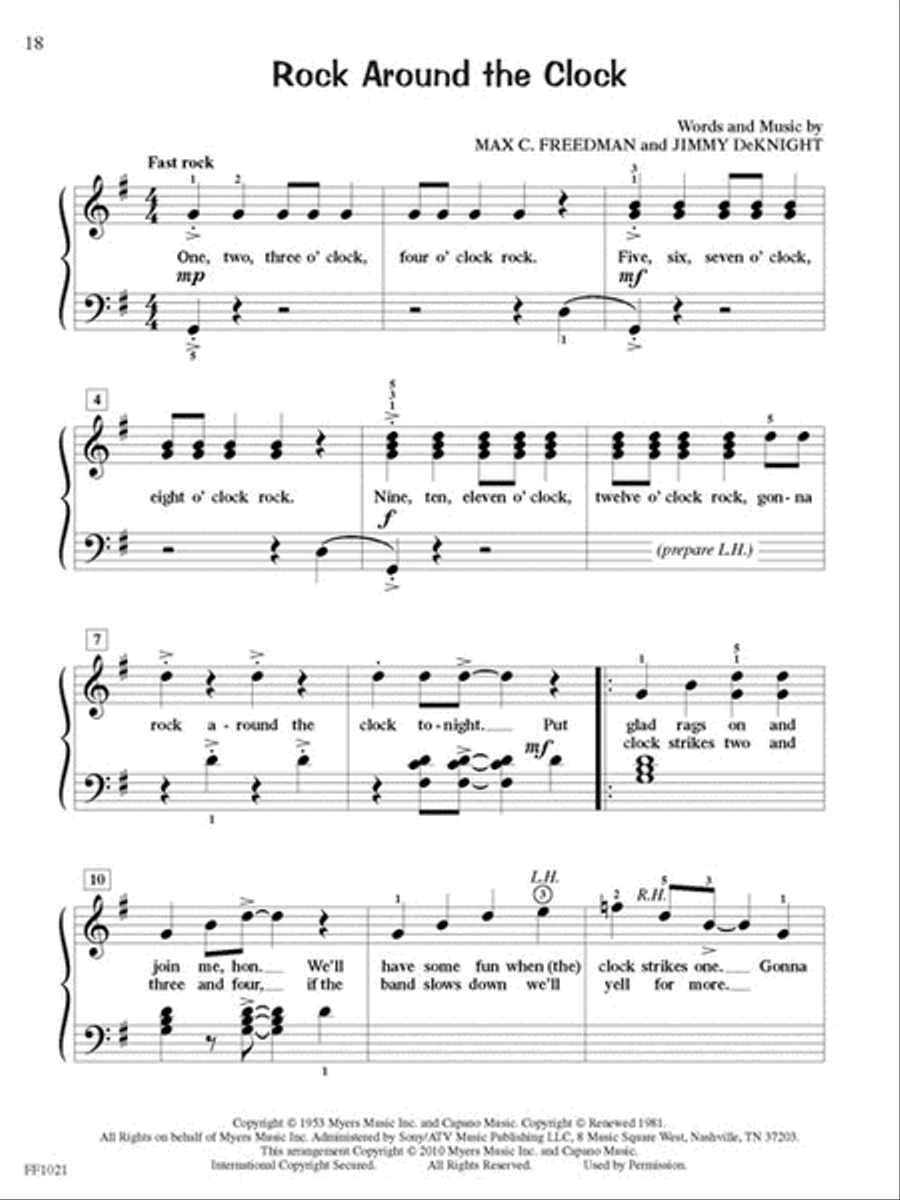ChordTime Piano Rock 'n' Roll Piano Method scores gallery preview page 6