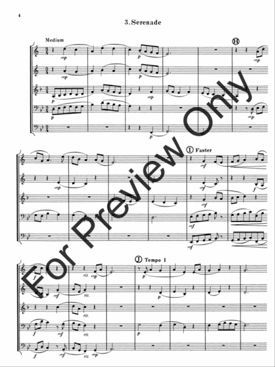 Four Sketches Horn scores gallery preview page 6