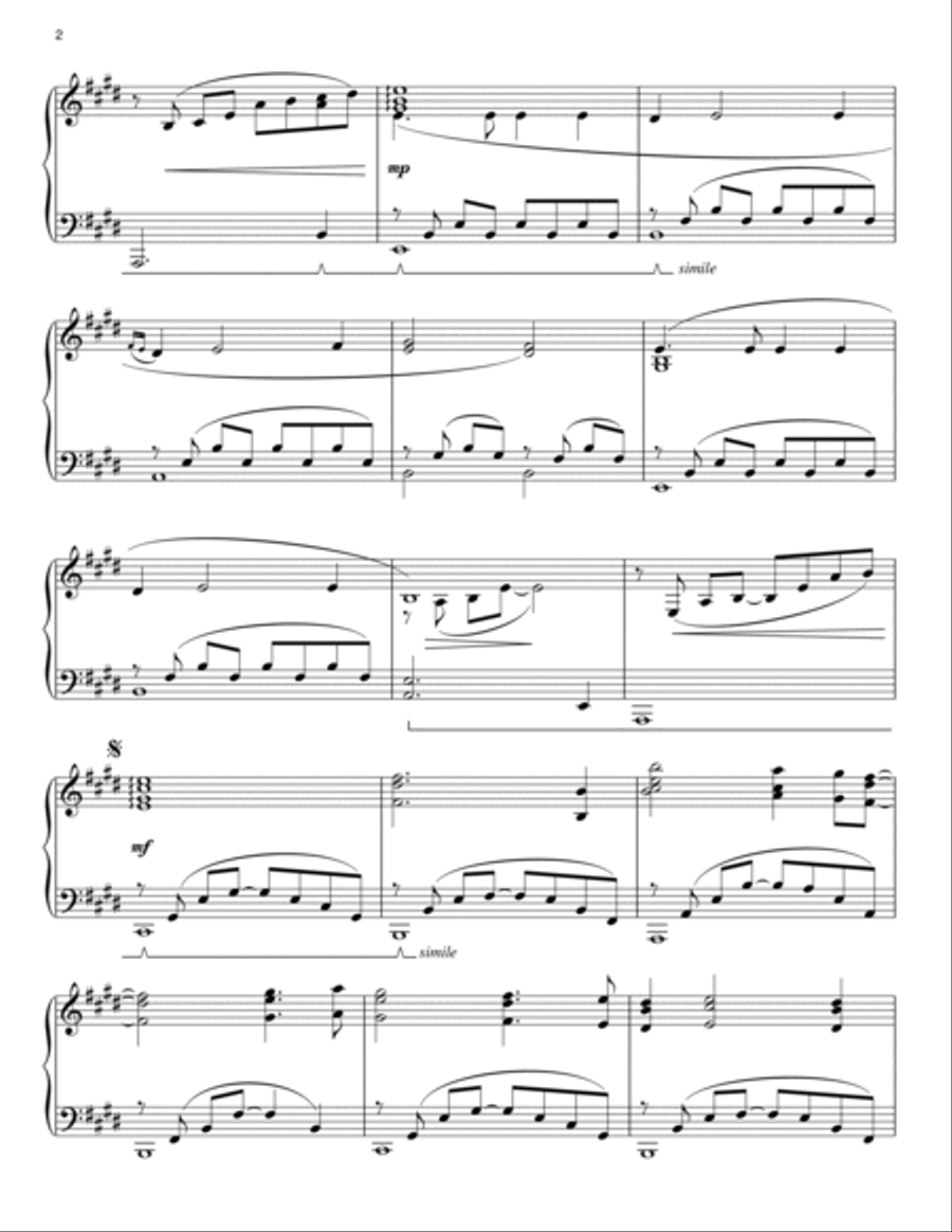 My Heart Will Go On Piano Solo scores gallery preview page 2