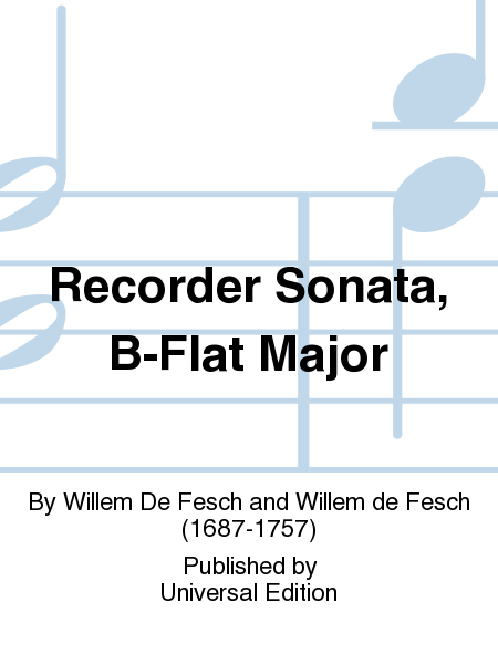 Recorder Sonata, B-Flat Major