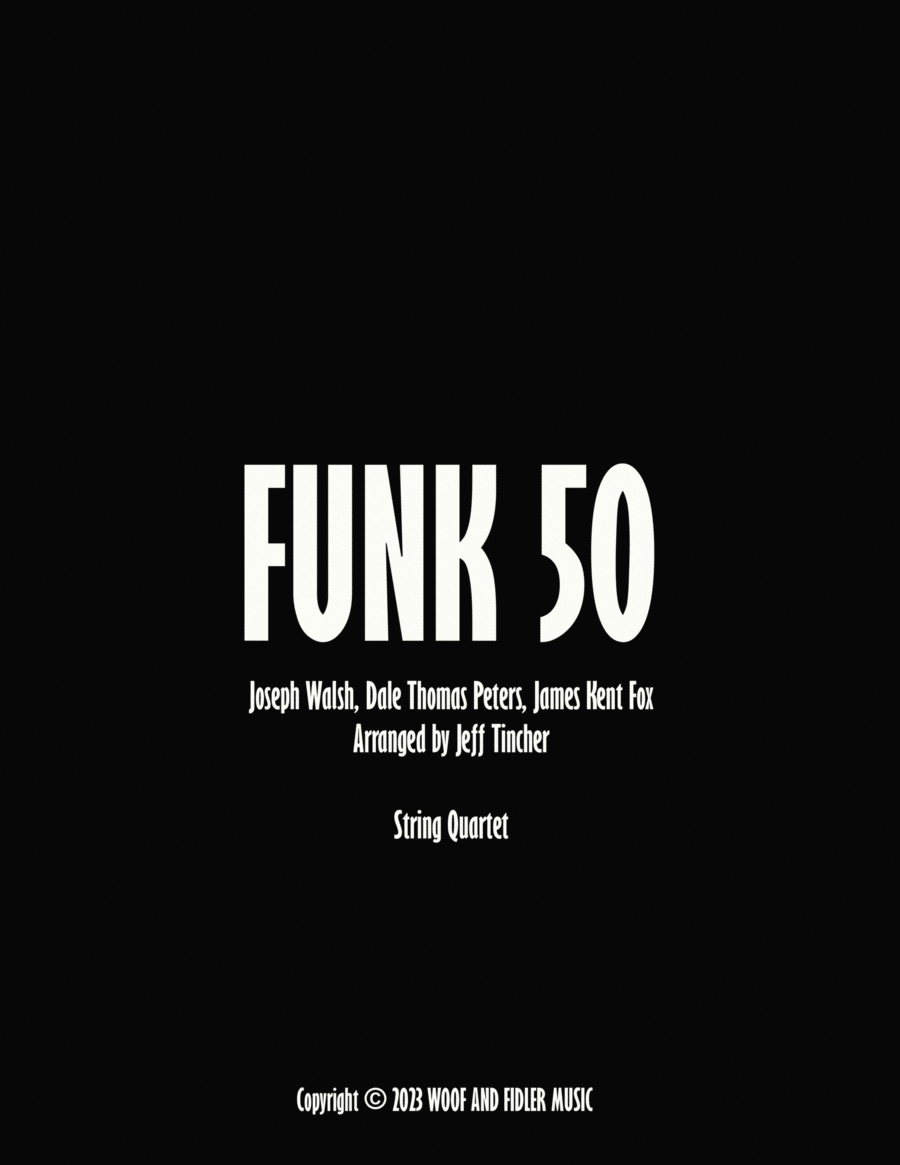 Funk 50 String Quartet scores gallery preview page 1