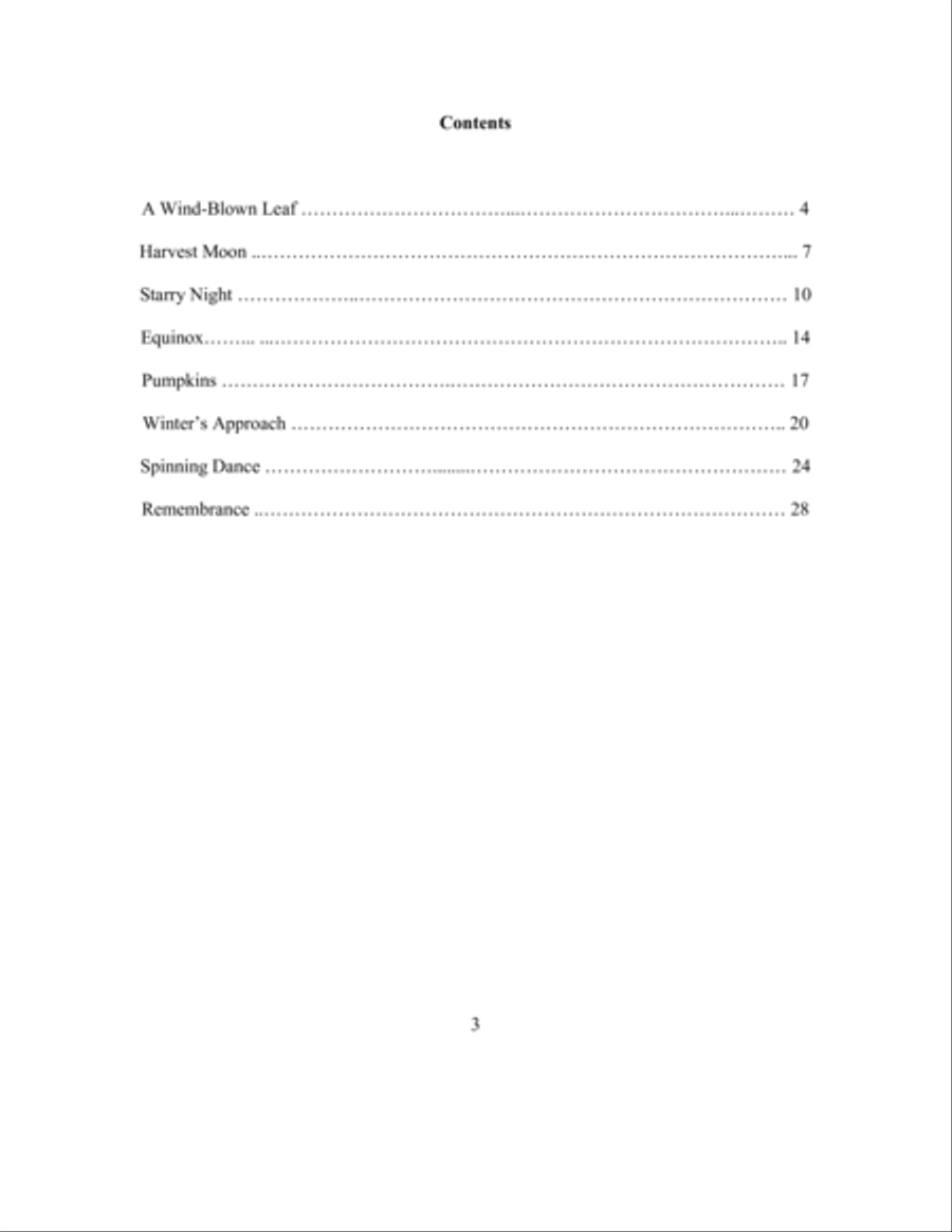 October - A Collection of Intermediate Piano Pieces Piano Solo scores gallery preview page 3