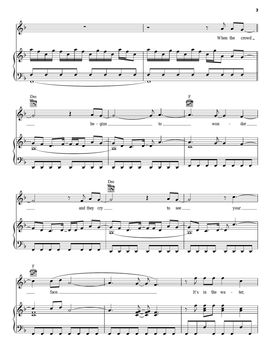 Radioactive Piano, Vocal, Guitar scores gallery preview page 3