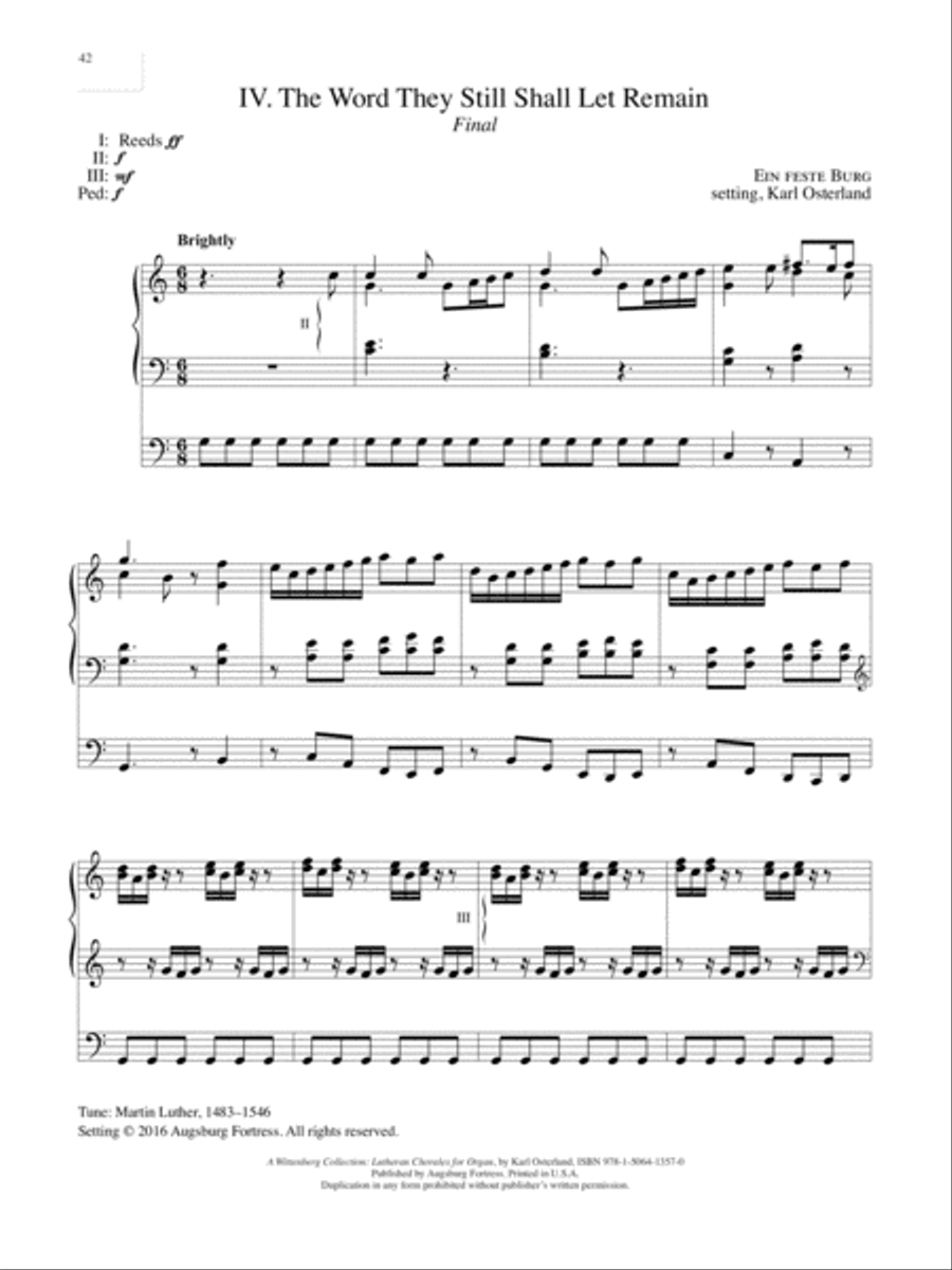 A Wittenberg Collection Organ scores gallery preview page 43