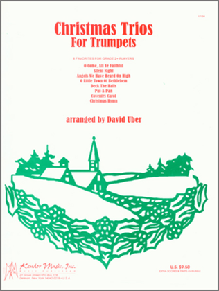 Book cover for Christmas Trios For Trumpets
