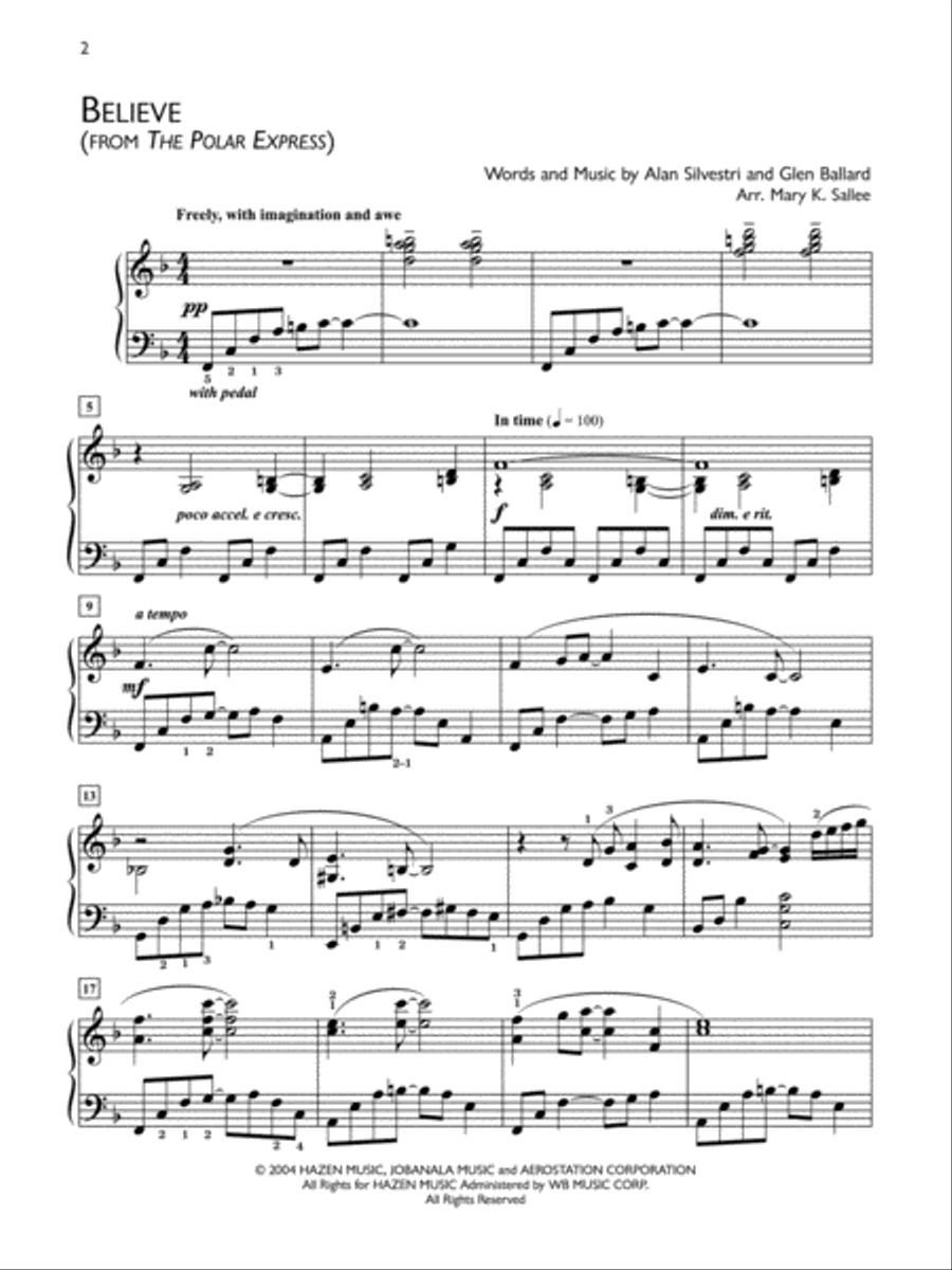 Popular Performer -- 2000s Piano Solo scores gallery preview page 2