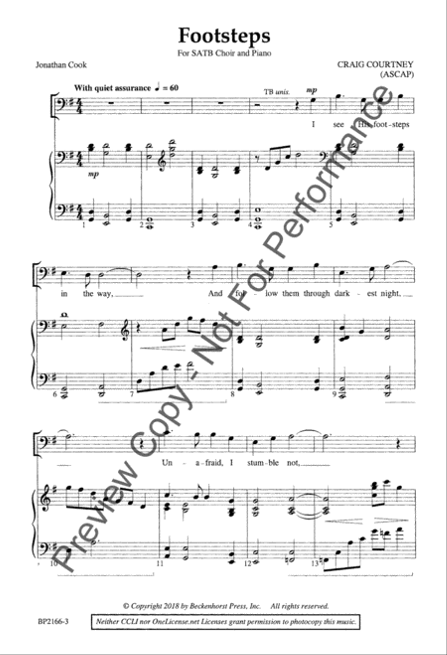 Footsteps Footsteps 4-Part scores gallery preview page 3