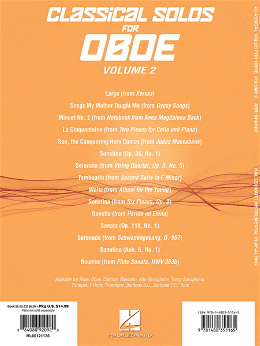 Classical Solos for Oboe, Vol. 2 Oboe Solo scores gallery preview page 2