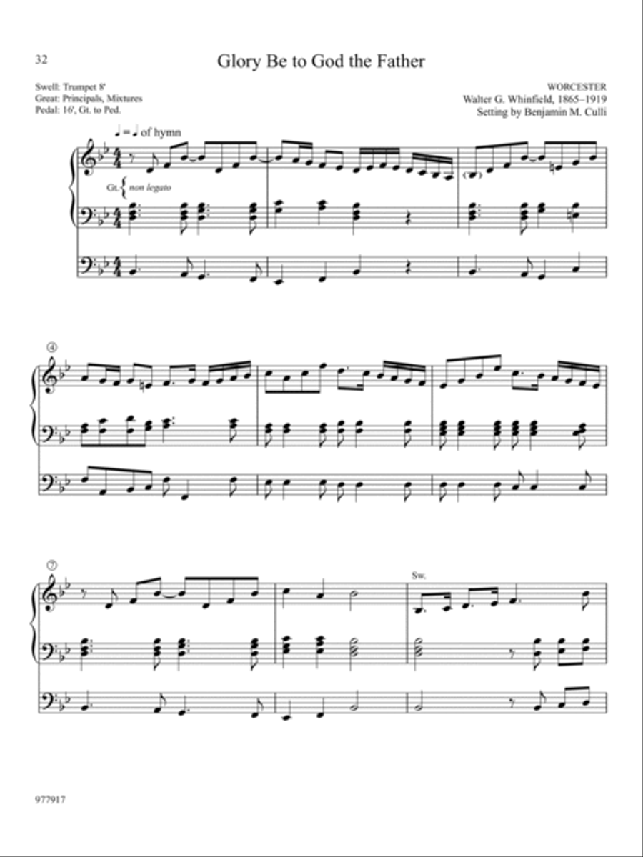 Hymn Tune Innovations: Seven Settings for the Church Year, Set 4 Organ scores gallery preview page 8