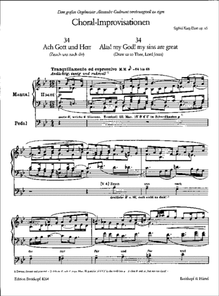 66 Chorale Improvisations Op. 65 Organ scores gallery preview page 2