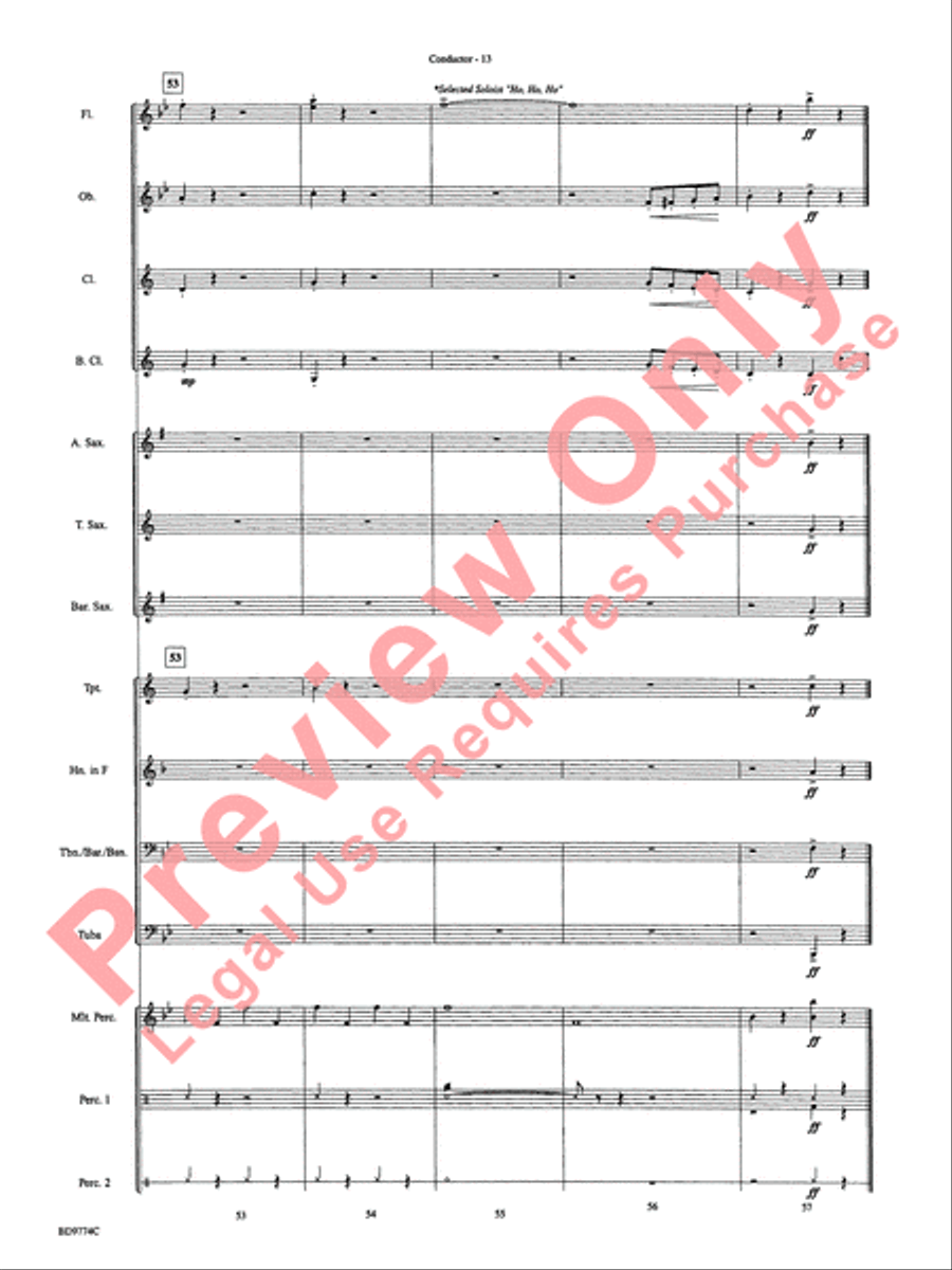 March of the Magical Toys Concert Band scores gallery preview page 16