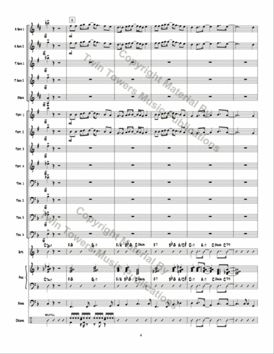 Rock Modern Ode Jazz Ensemble scores gallery preview page 5