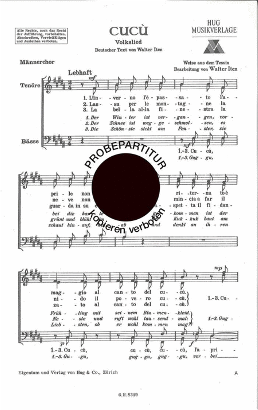 Cucu Men's Choir scores gallery preview page 1