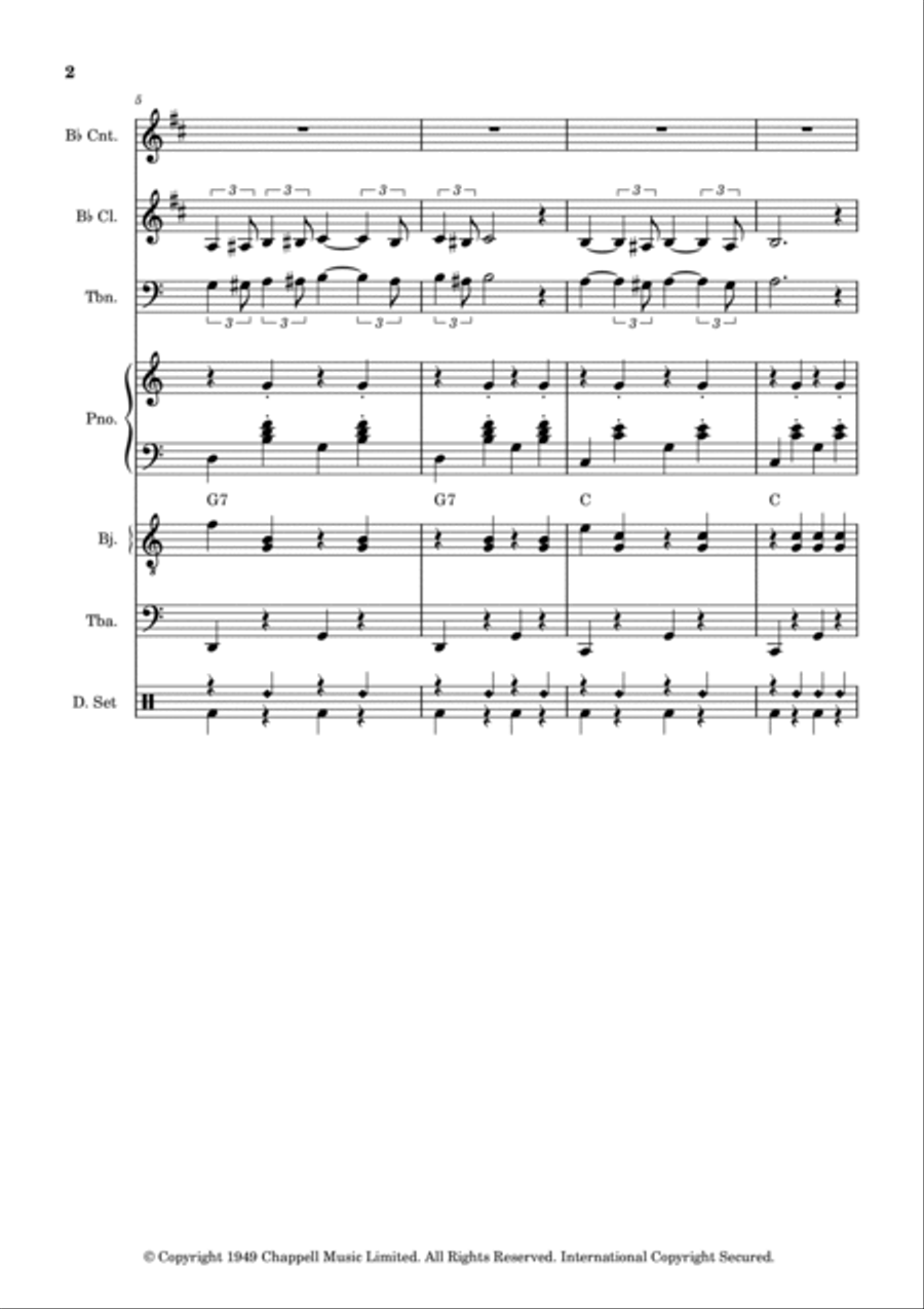 The Third Man (the Harry Lime Theme) Jazz Ensemble scores gallery preview page 2