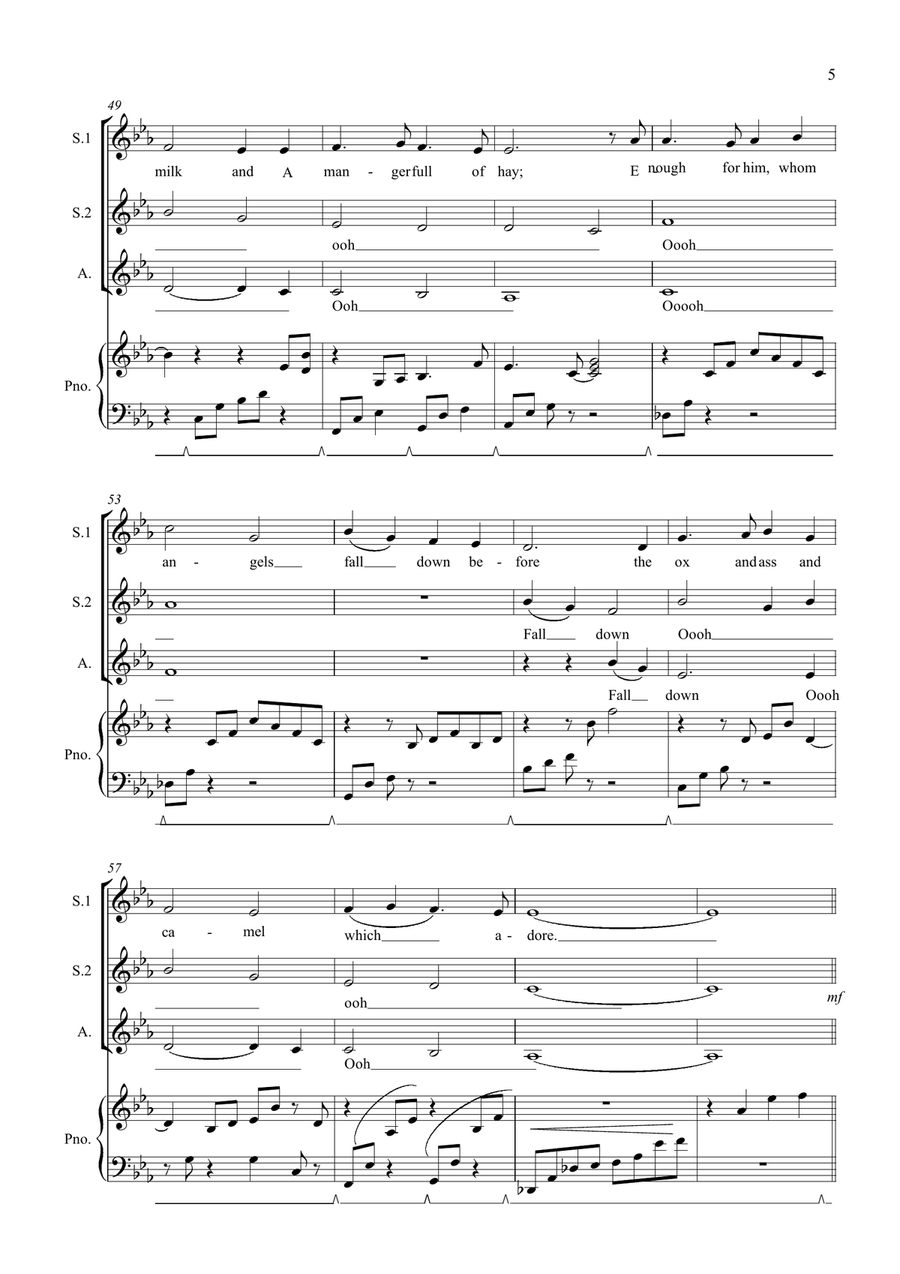 In the bleak mid winter SSA scores gallery preview page 5