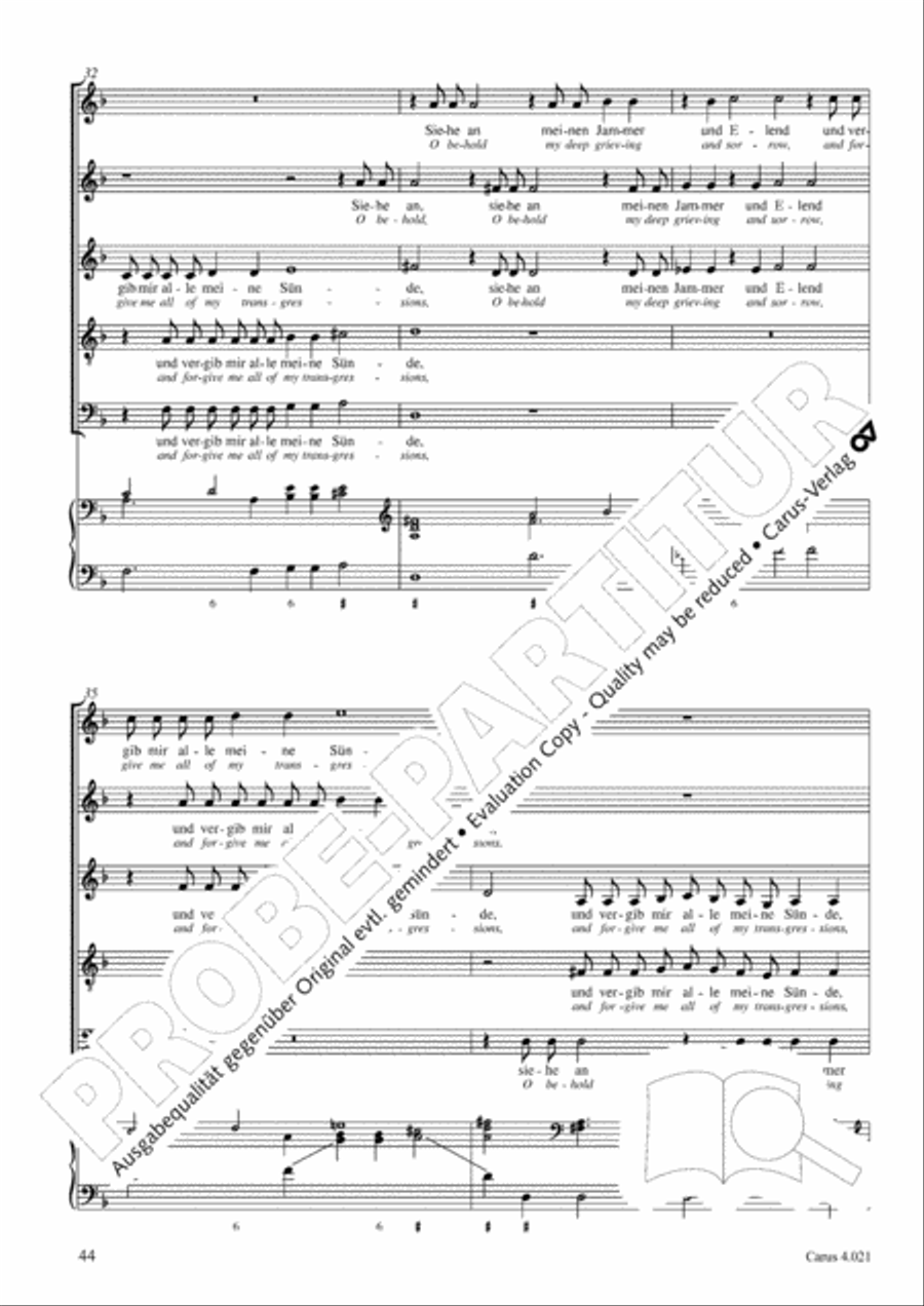 Schein: Israelsbrunnlein. Fontana d'Israel. Complete edition Choir scores gallery preview page 51