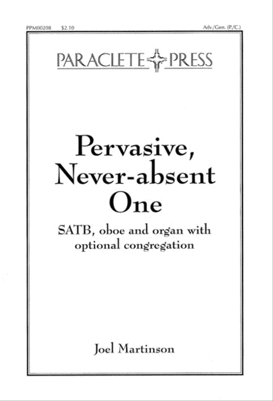 Pervasive Never-absent One 4-Part scores gallery preview page 1