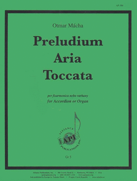 Preludium Aria Toccato For Organ Or Accordion