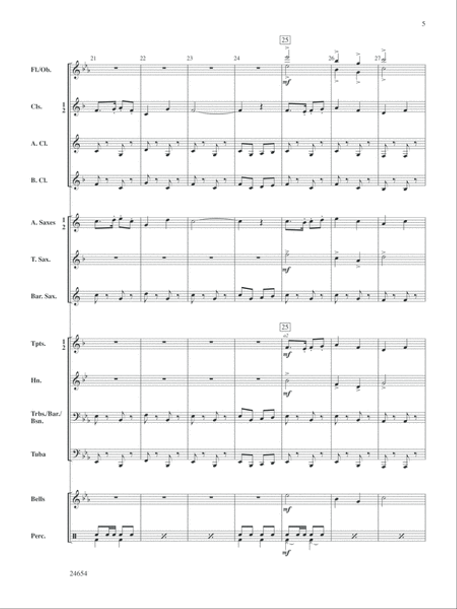 Fighting Falcon March: Score Concert Band scores gallery preview page 5