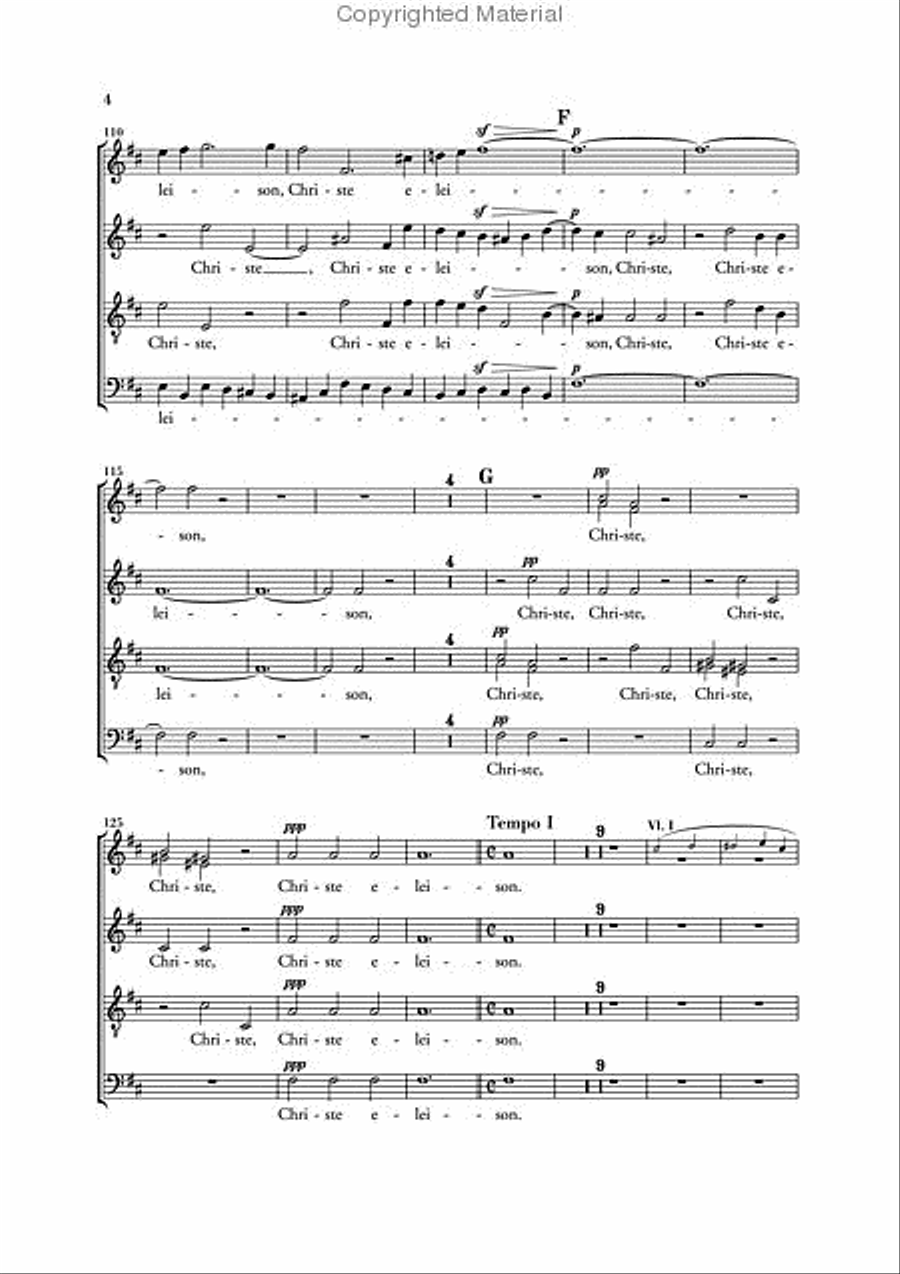 Missa Solemnis in D major Op. 123 4-Part scores gallery preview page 5